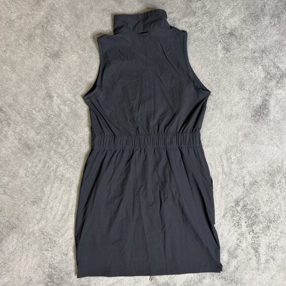 Columbia Leslie Falls Zip Dress Omni Shield Packable Black Womens M Lightweight - Picture 3 of 7